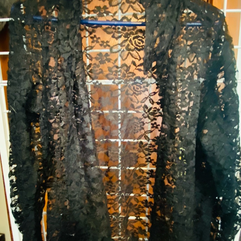 Black Lace Cardigan